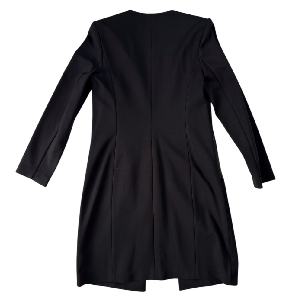 Calvin Klein NWOT Office Edgy Chic Long Sleeve Topper Jacket Suede Leather S - Picture 5 of 11